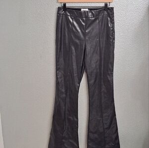 Princess Polly Black Vegan Leather Pants   Size 6